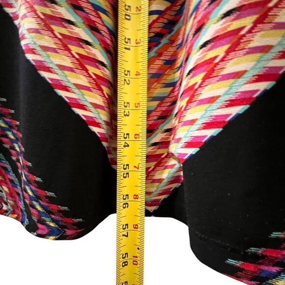 Chicos Geometric Print Sleeveless Maxi Dress 2 Draped Neckline Colorful Tribal - Picture 16 of 16